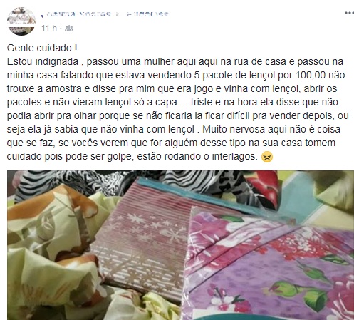 Golpe do lençol? Leitora diz ter sido lesada na própria casa