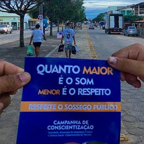 Campanha sobre som automotivo dá o que falar no Pontal