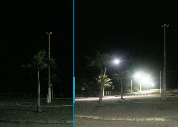 Pontal: Moradora agradece solução de problema em rotatória e via escuras