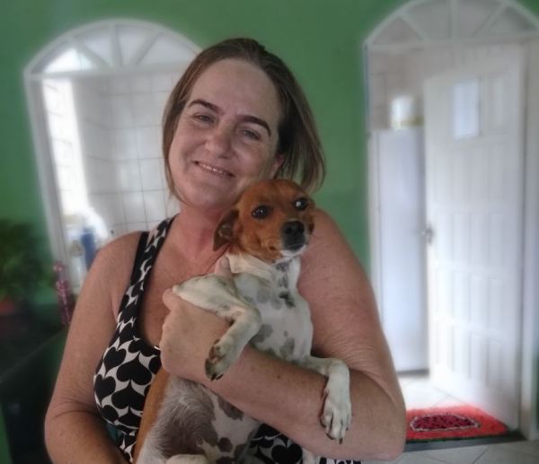 Belinha é encontrada após leitor ver postagem no Eu Vi em Linhares