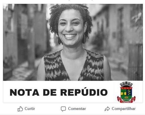 Câmara de Linhares se manifesta sobre morte de Marielle Franco