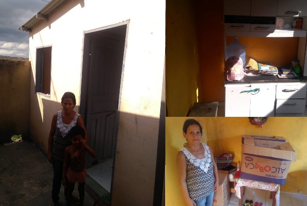 Quem pode ajudar? Mulher e crianças choram de fome no bairro Aviso