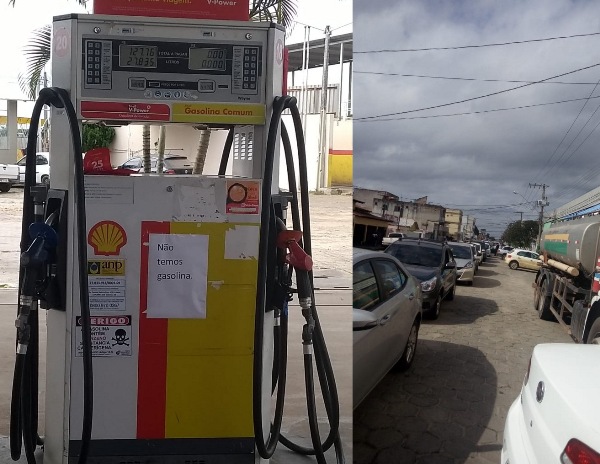 Falta gasolina: Ato nas rodovias para baixar preço do combustível compromete postos de Linhares