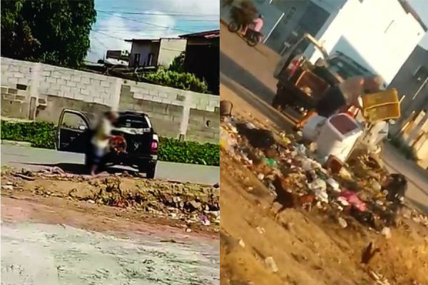 Flagrante reincidente: Morador é flagrado duas vezes jogando lixo em área ao lado de USA