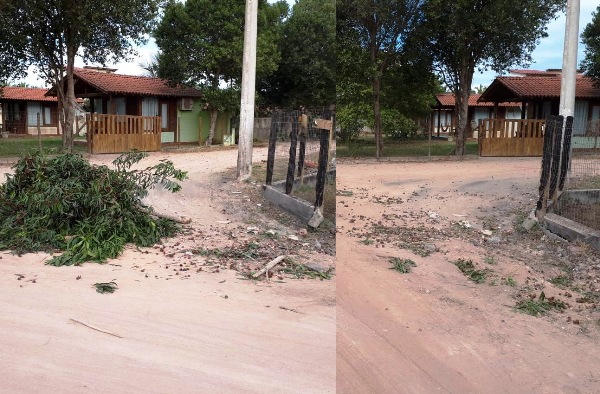 Sincerão: Morador expõe antes e depois de reclamação em Regência