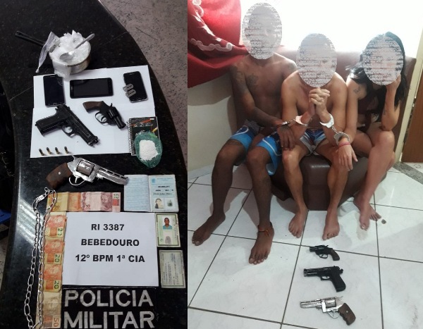 Dois homens e uma mulher detidos após denúncia no Nova Esperança
