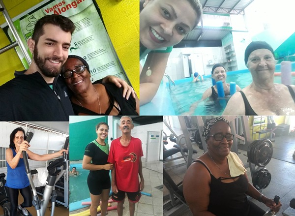 Saúde para a terceira idade: Vovó perde 15 kg e esbanja saúde junto com turma na academia