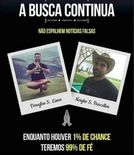 Mayke e Douglas: 1% de chance significa 99% de fé, afirmam amigos