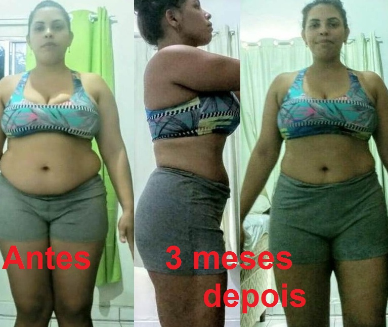 Emagrecer com determinação: Olhe o que ela conseguiu em 3 meses!