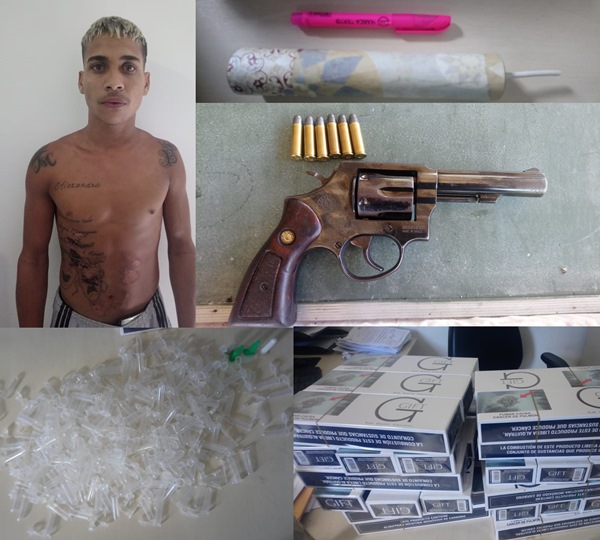 Operação conjunta: Drogas, arma de fogo, explosivos, cigarros na lista de apreensão