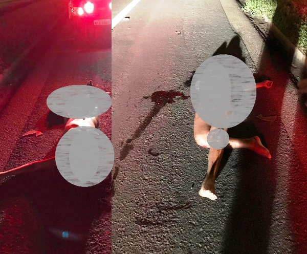 Travesti é atropelada na BR-101, em Linhares