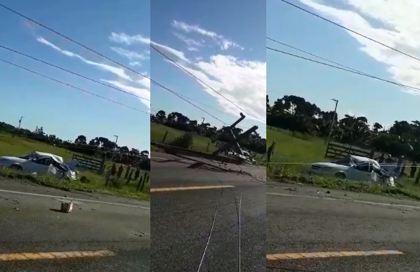 Movimento intenso e acidente na Estrada do Pontal no 1º dia de 2019