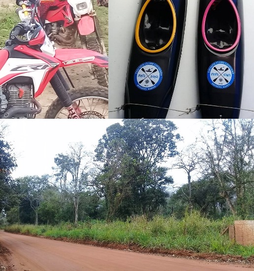 Vendo ou troco! Moto, caiaque e terreno. Confira os preços e aproveite
