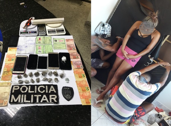 Um jovem pulou do 2º andar e outro engoliu cocaína em ação da PM em Linhares