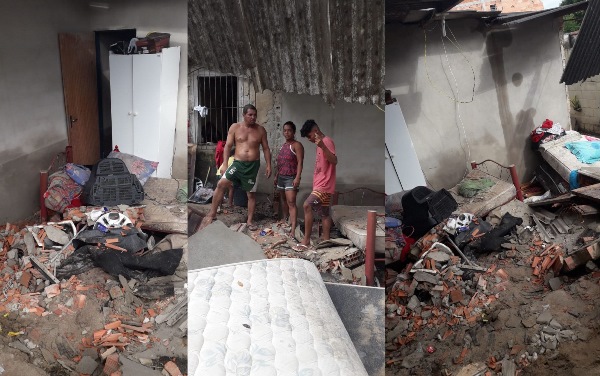 Temporal em Linhares: Família pede ajuda para reerguer casa no Interlagos