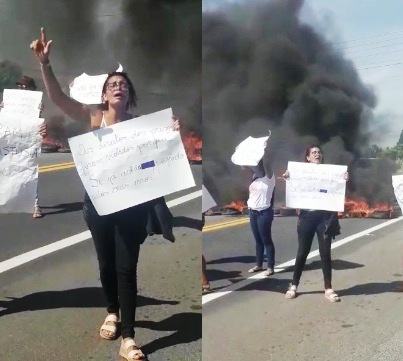 BR-101 Norte fechada: Familiares de presos pedem melhorias para internos.