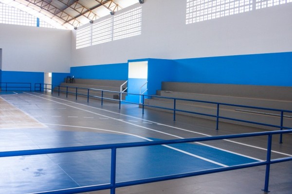 Santa Cruz: Tudo pronto para entrega do Ginásio Poliesportivo revitalizado