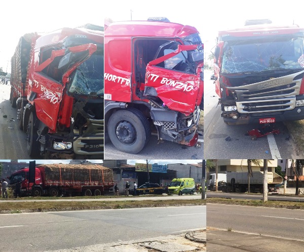 Motorista confunde Linhares com Vitória e causa acidente na BR-101