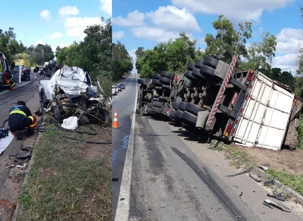Duas vítimas fatais em acidente na BR-101, em Sooretama
