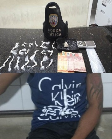 Detenção e apreensão de droga após elucidação de furto em lanchonete em Linhares 