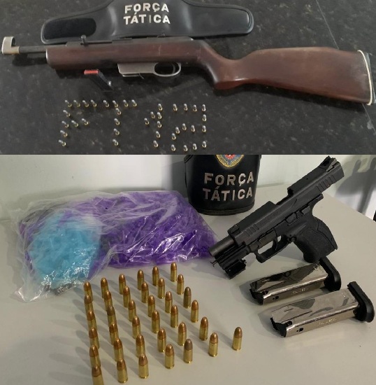 Força Tática: Até pistola turca apreendida em Linhares. Chavinho consegue escapar