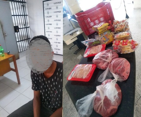 Tentativa de furto em supermercado de Linhares leva entregador para a delegacia
