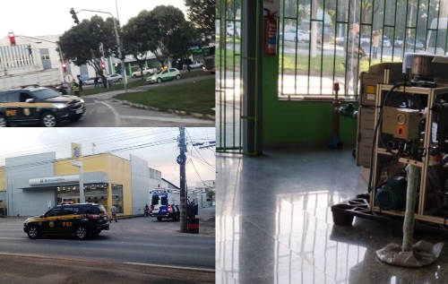 De novo: Até drone é usado para localizar suspeitos no Banco do Brasil, em Linhares