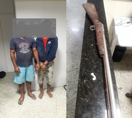 Espingarda e pequena quantidade de crack apreendidos pela RO de Bebedouro