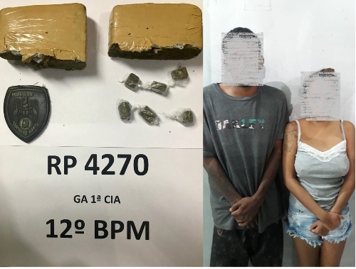 Quase meio quilo de maconha apreendido no Interlagos. Casal foi detido
