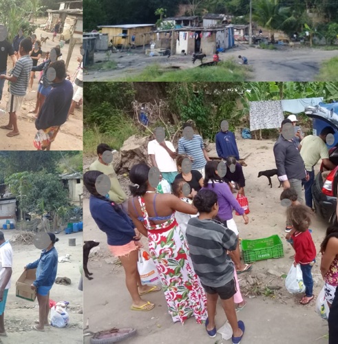 Flagra de crianças comendo ração: Após notícia, igreja leva alimentos e agenda culto