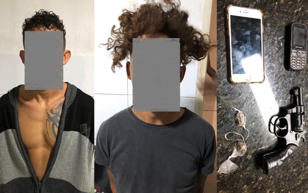 PM apreende droga e arma em Rio Quartel. Dois conduzidos