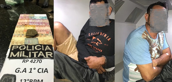 Maconha e dinheiro na cueca: Coroa e Barrabás são abordados no São José