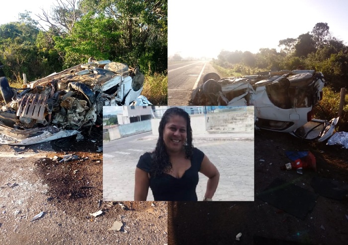 Mulher morre e filha sai gravemente ferida em acidente na Estrada do Pontal