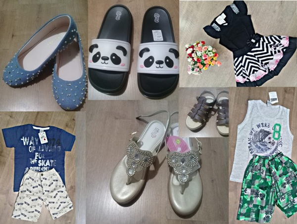 Promoção de até 40% (roupas), e calçados com preço fixo de R$ 49,90 em loja de Linhares