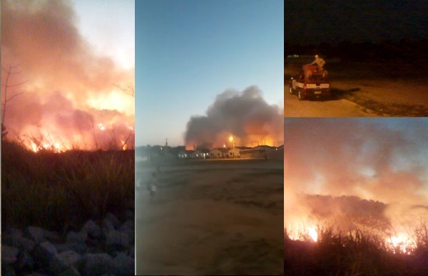 Incêndio de mais de 4 horas ameaça mata e moradias do Residencial Rio Doce, no Aviso