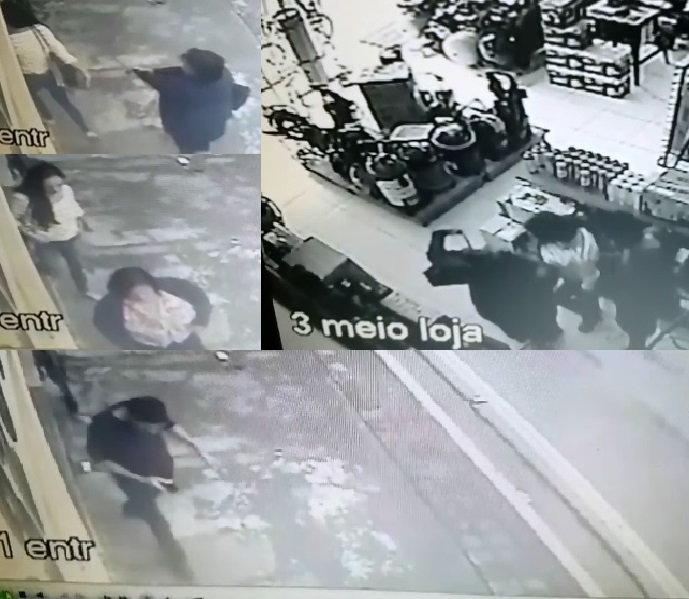 Vídeo mostra mulher escondendo furadeira na calcinha ao furtar loja em Linhares