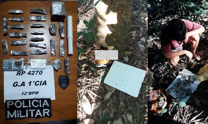 Fui mijar: Adolescente tenta enganar PM em esconderijo de maconha no Movelar