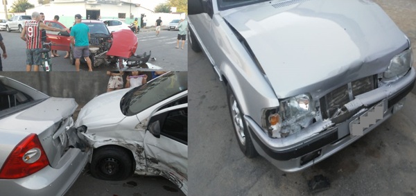 Acidente envolve quatro veículos no Interlagos. Mulher saiu ferida