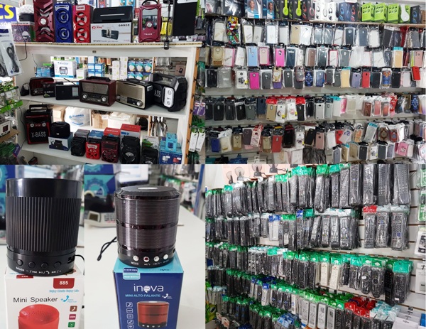 Loja de produtos eletrônicos parcela em até 6 X no Centro de Linhares. Tem película de vidro por R$ 5