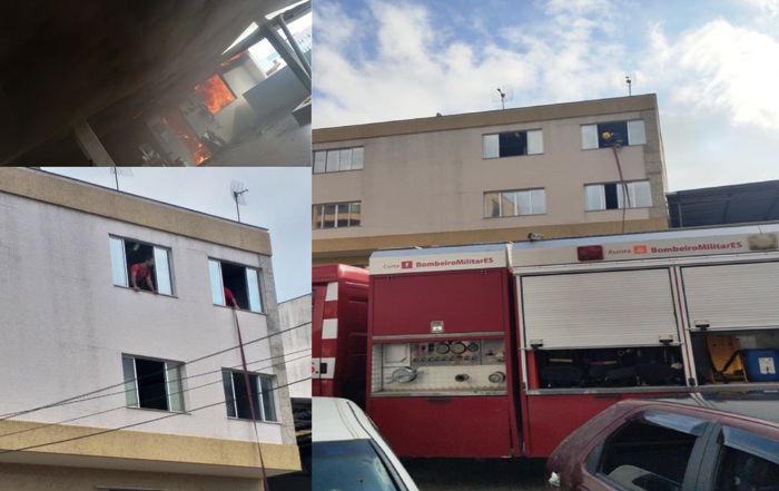 Incêndio em apartamento pára Centro de Linhares