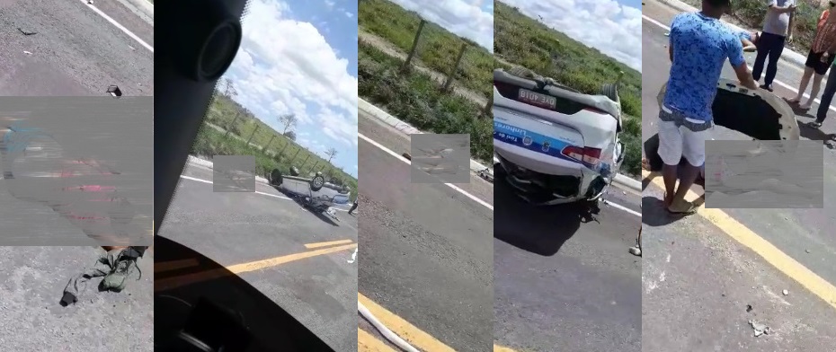 Grave acidente com táxi de Linhares deixa mortos em rodovia de Linhares