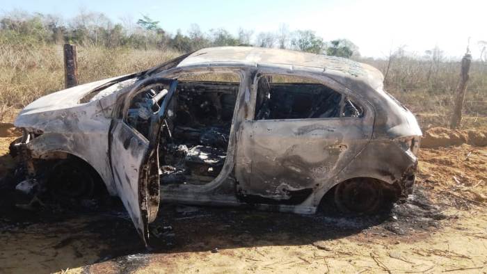 Onix é incendiado perto onde corpo foi encontrado dias antes em Linhares