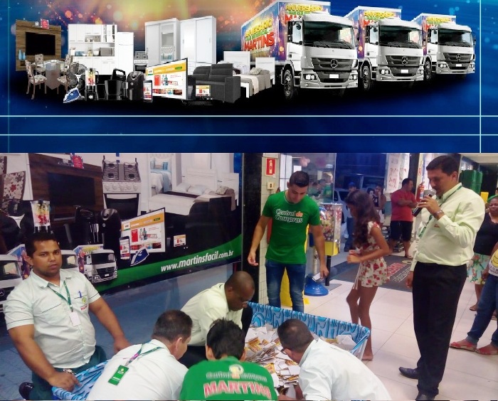 Vale compras de R$ 1 mil e caminhão cheio de prêmios saem para moradoras de Linhares