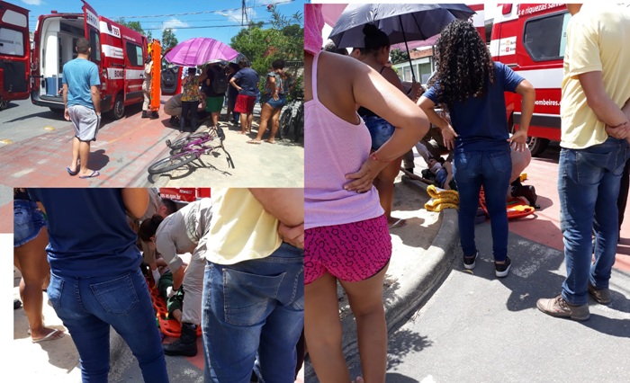 Ciclista desmaia em acidente no Interlagos. Corpo de Bombeiros socorreram