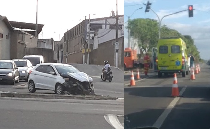 BR-101: Acidente deixa condutor de Ford Ka ferido em Linhares