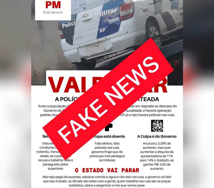 Fake News: Suposta nova greve da PM assusta e deixa linharenses em alerta
