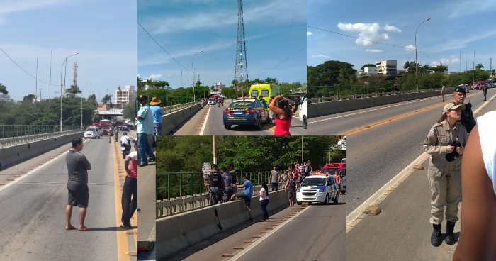 (Já foi liberada) Ponte Joaquim Calmon interditada nos 2 sentidos em Linhares