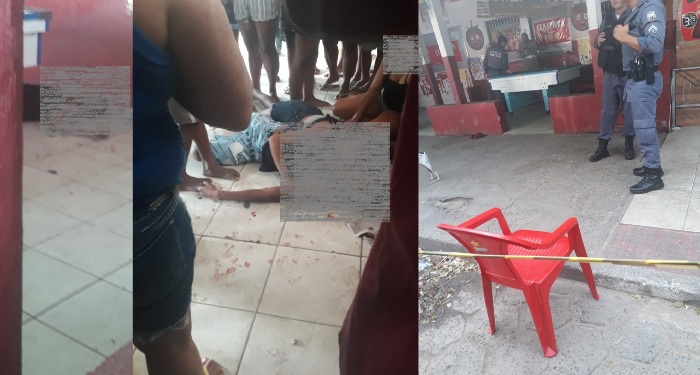 Mulher se desespera diante de corpo de vítima de homicídio no Nova Esperança
