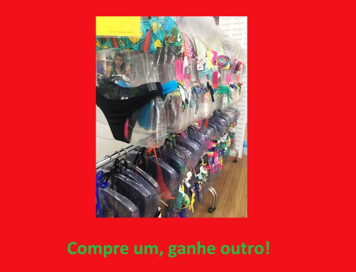 Você compra um biquíni e ganha outro. É no Centro de Linhares