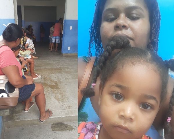 Manhã complicada no setor infantil do HGL. Tem criança sofrendo muito, disse leitora